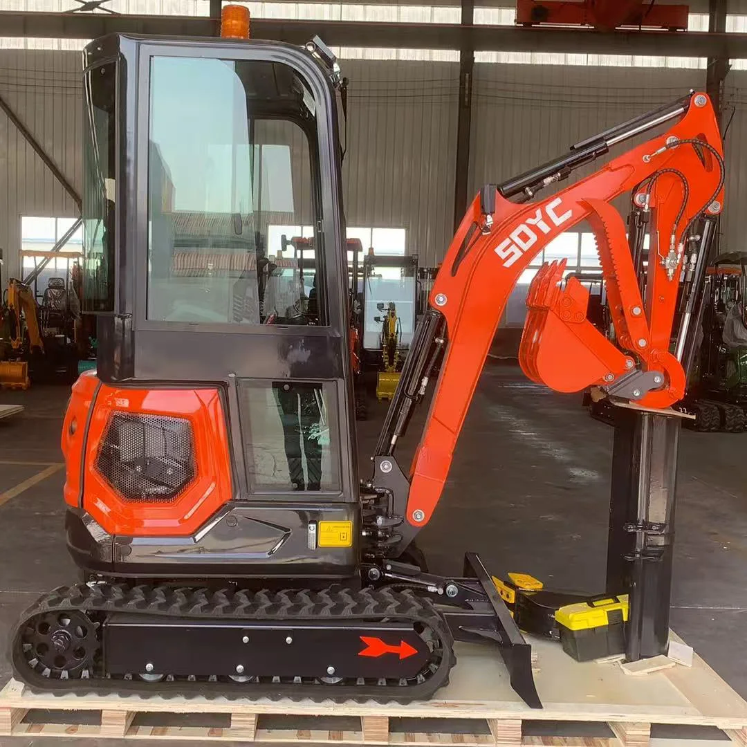 

Cheap Diesel Mini Excavator Euro 5 CE EPA 1.8 Ton Diesel Excavator Farm Hydraulic Crawler Small Digger With Cab Customized