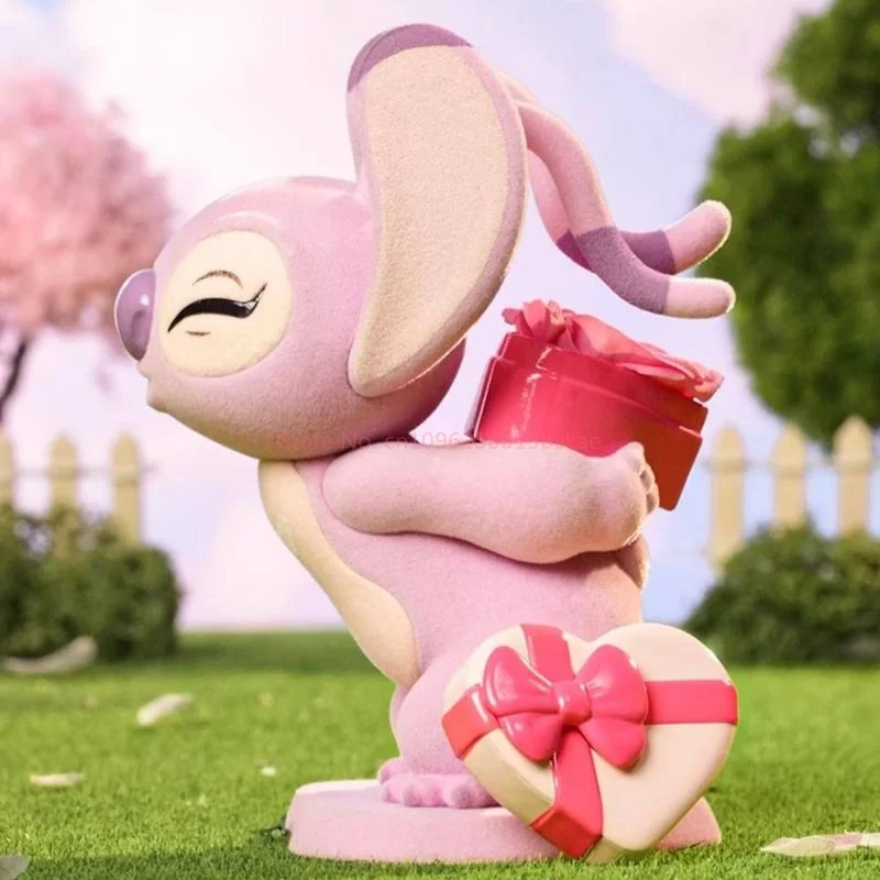 

Official Stitch Sweet Cool Adventure Series Flocked Blind Box Figurine Desktop Decoration Collectible For Men