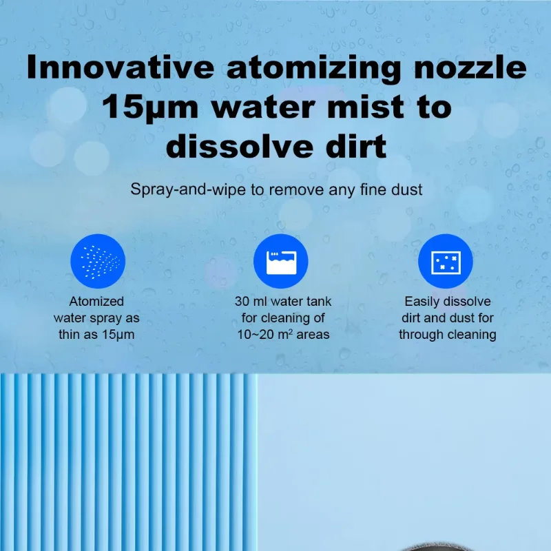 Auto Water Spray window Cleaner Robot Glass Cleaner for Window Cleaning With Water Spray Function with 10 mops