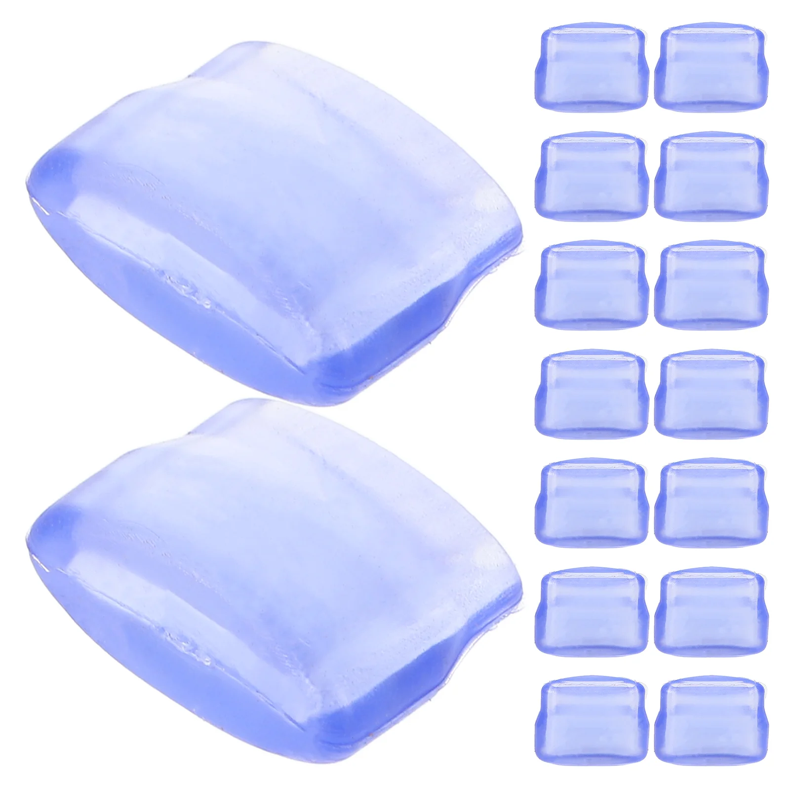 

20pcs Pot Lid Holder Foot Plugs Anti Slip PVC Flat Steel Transparent Covers Home Storage Practical Easy Installation Replacement