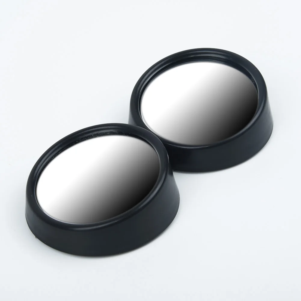 Car Wide Angle Mirror 360 Rotation Adjustable Convex Blind Spot Mirror Rear View 5.5*2cm Black Hot Sale Brand New