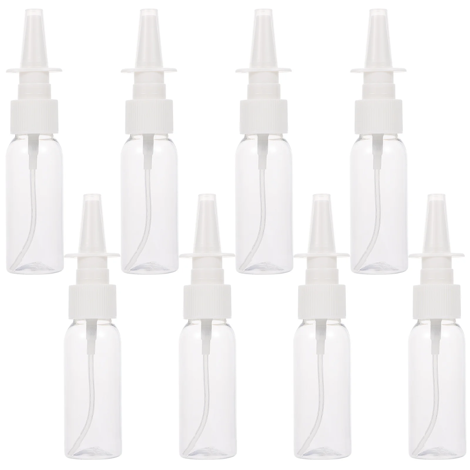 8Pcs 30Ml Spray Bottles Compact Travel Size Empty Container for Essential Oils Nasal Mist Portable Refillable Small Bottle Fine