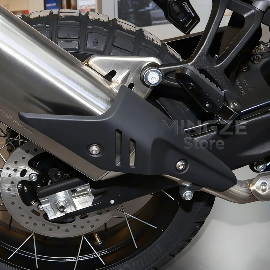 For CFMOTO CF450MT Exhaust Pipe Cover Muffler Anti Scald Plate Protective Shell Heat Insulation Plate CF400-8-8A Accessories