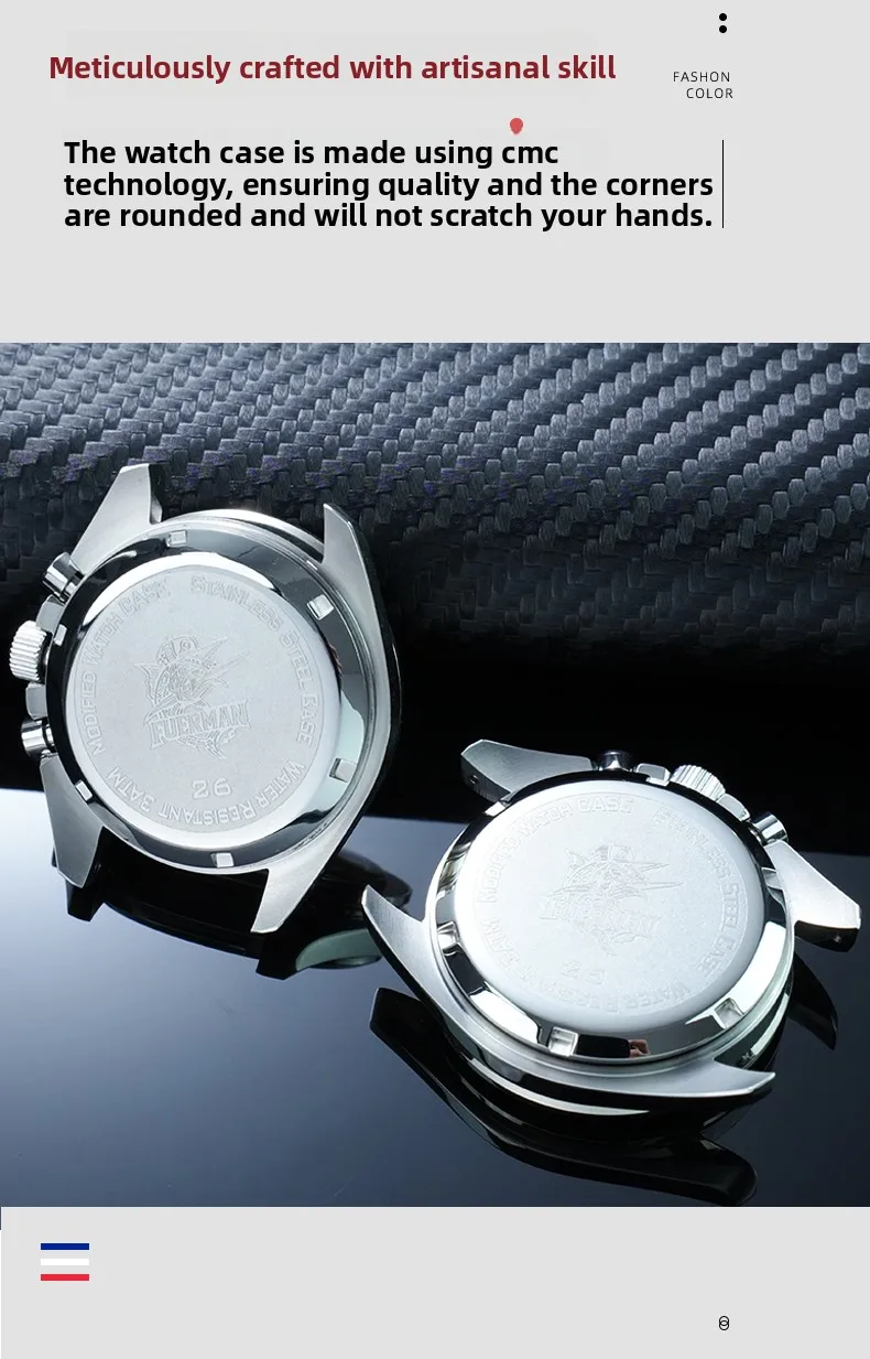 Stainless Steel Moon Watch Case Mod Kit for SWATCH & OMEGA Moonswatch 42mm Dial Metal Case Bracelet Watch Accessories NO Movemen