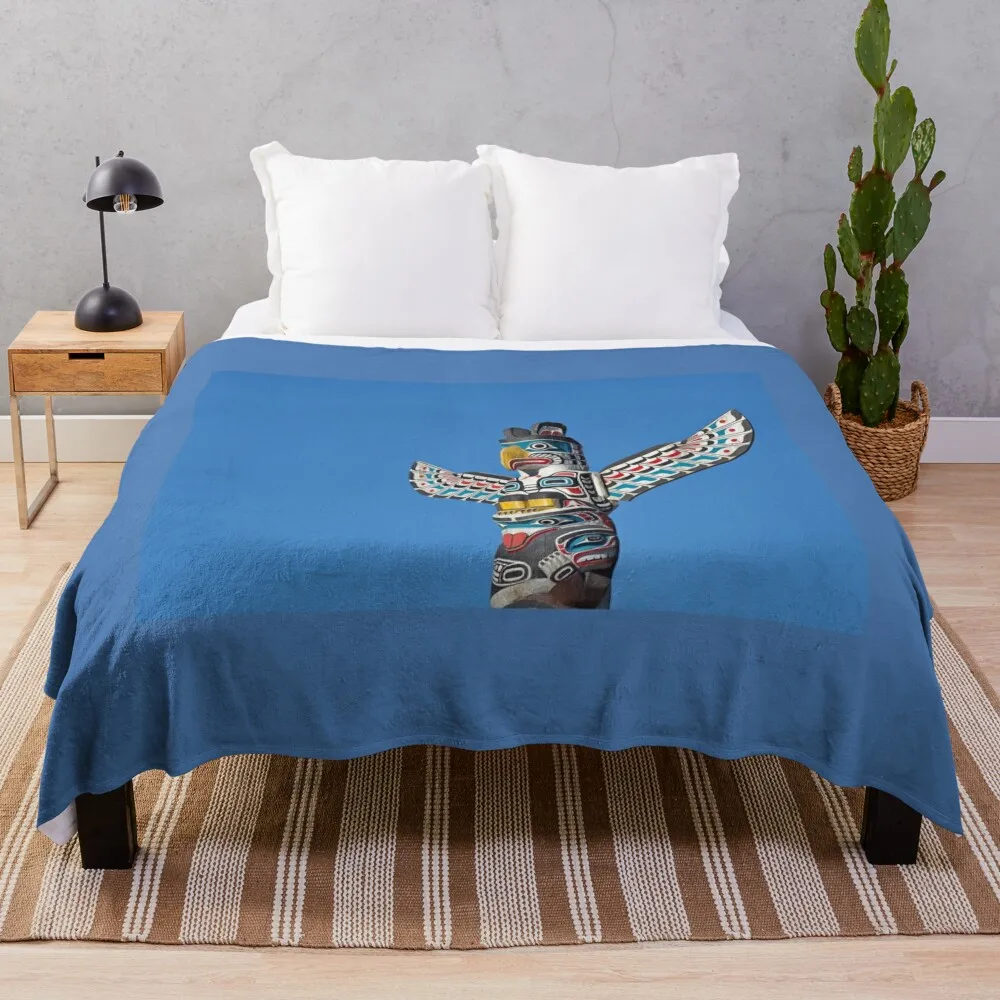 Totem Pole Vancouver Throw Blanket Kid'S Blankets For Baby Blankets