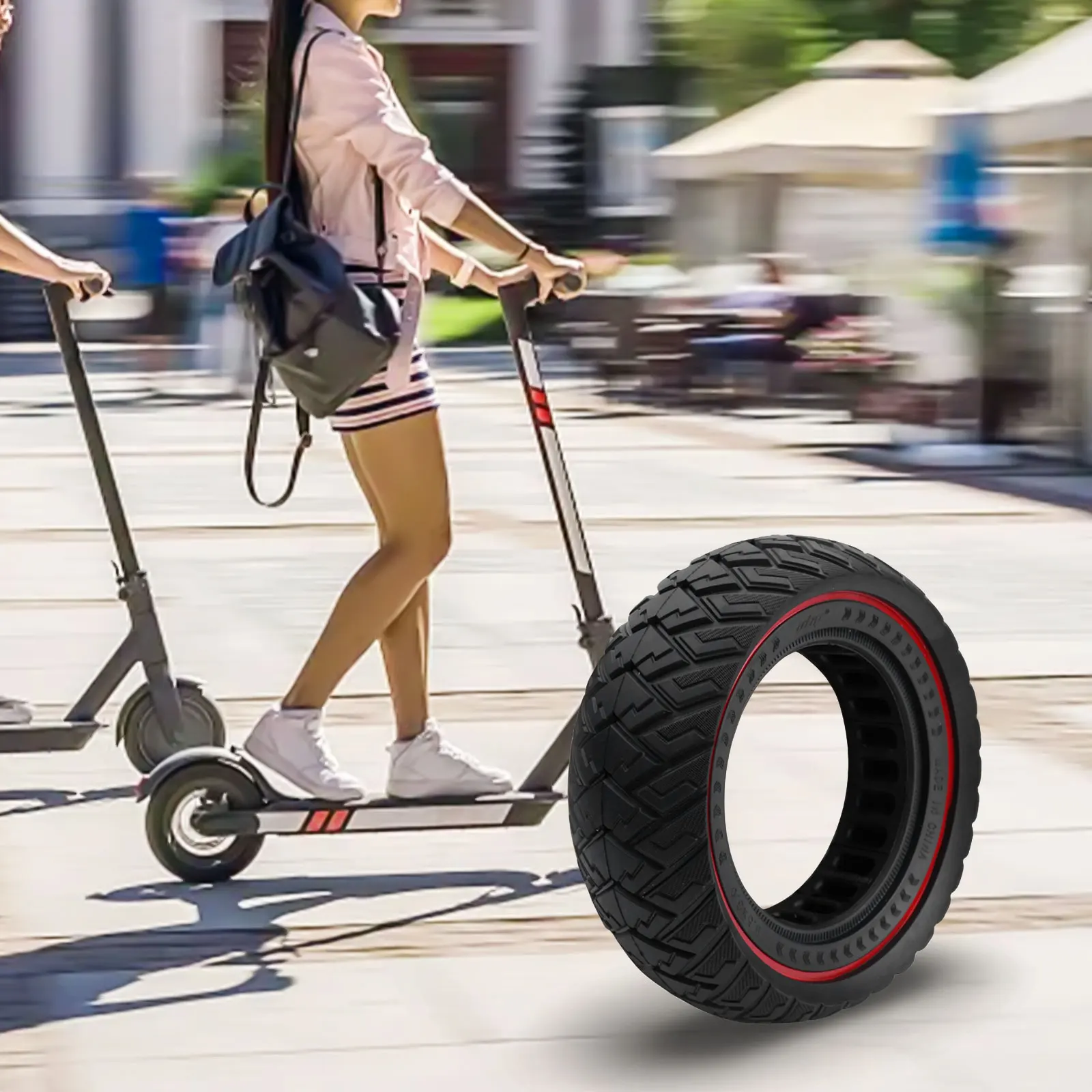 

8 5 inch 8 5x3 0 Solid Tire for Zero 8 9 PRO For VSETT 8 9 Electric Scooter Rubber Construction Wear Resistant Tire