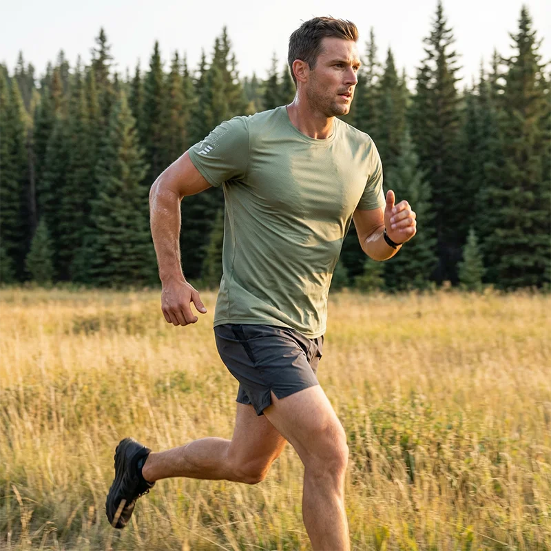 

Мужские быстросохнущие футболки для бега европейского/американского размера, дышащие футболки для пешего туризма и рыбалки, мягкая эластичная короткая рубашка для спорта на открытом воздухе, летняя