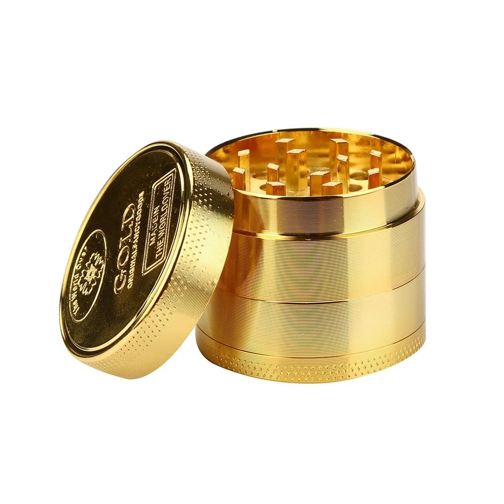 

40mm Golden Herb Tobacco Grinder Mill Metal