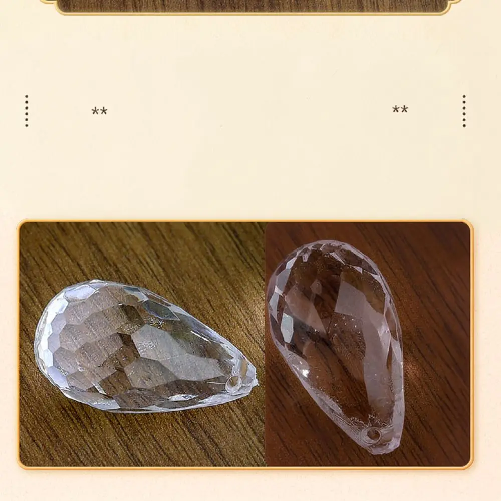 Clear Acrylic Teardrop Pendants Beads For Chandelier Lighting Fixture Accessories Hanging Wedding Home Ornament