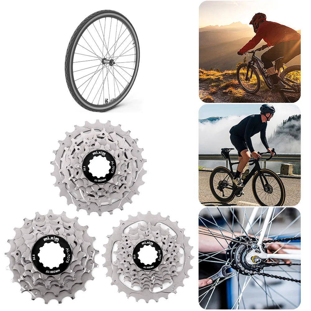 Rueda libre de bicicleta de 5/6/7 velocidades 11-28T/11-26T/11-21T Cassette de bicicleta rueda libre para Brompton volante de Cassette de bicicleta plegable