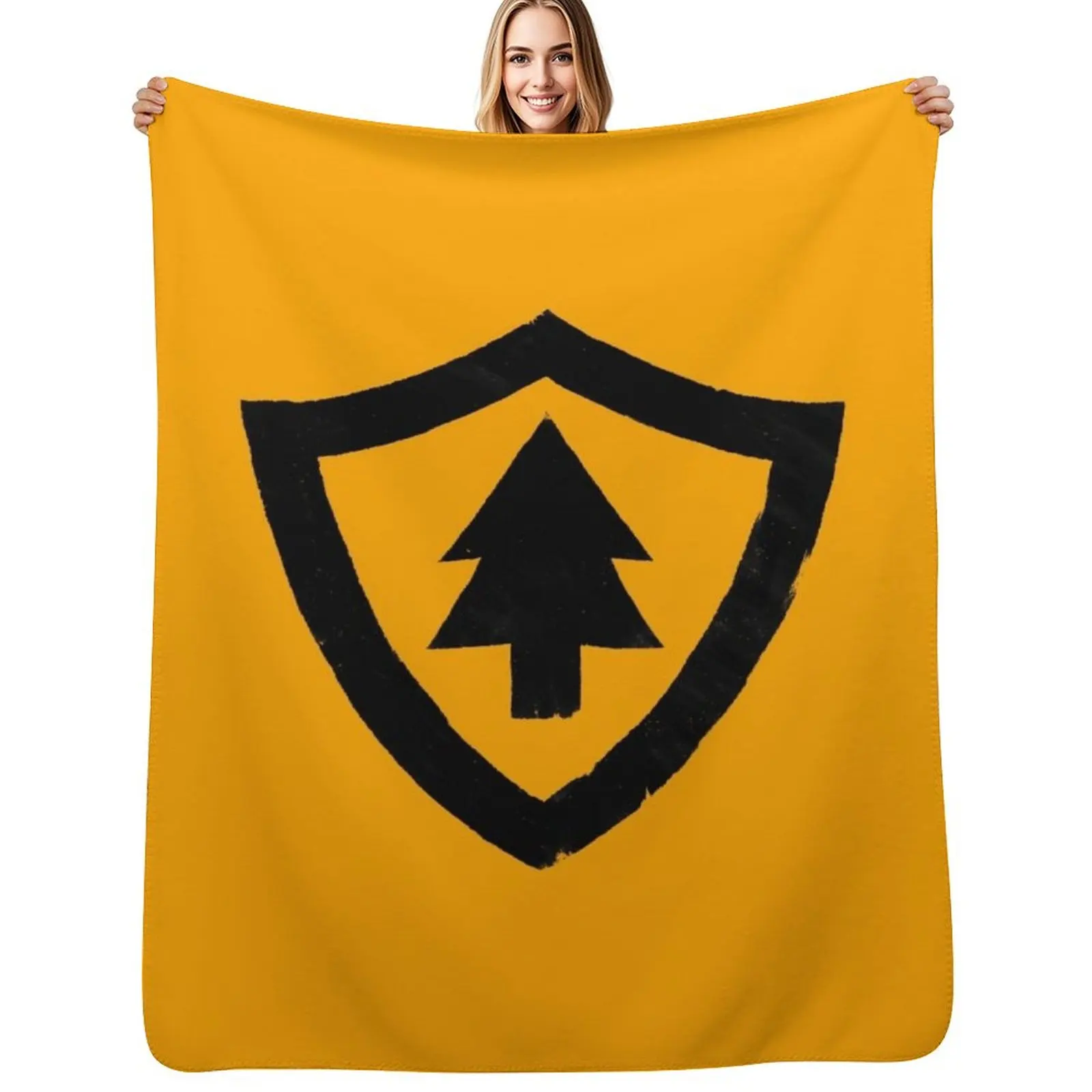 Firewatch Shield Logo Throw Blanket Elegant Warm Throw Blanket for Hotel Home