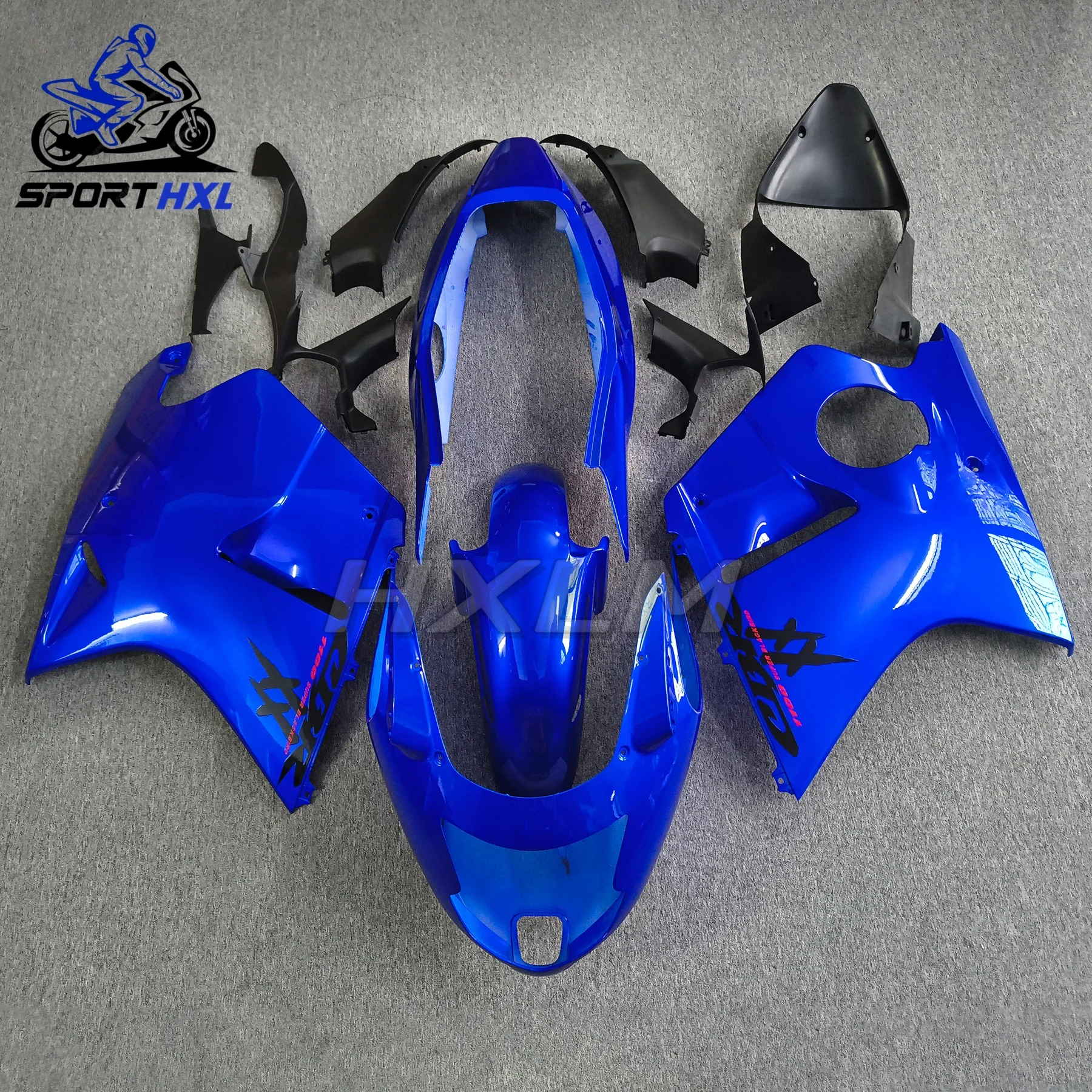 Motorrad ABS-Kunststoff-Karosserie Komplettes Verkleidungsset für 1996 bis 2007 für HONDA CBR1100XX CBR1100 Blackbird CBR Schwarz Gold