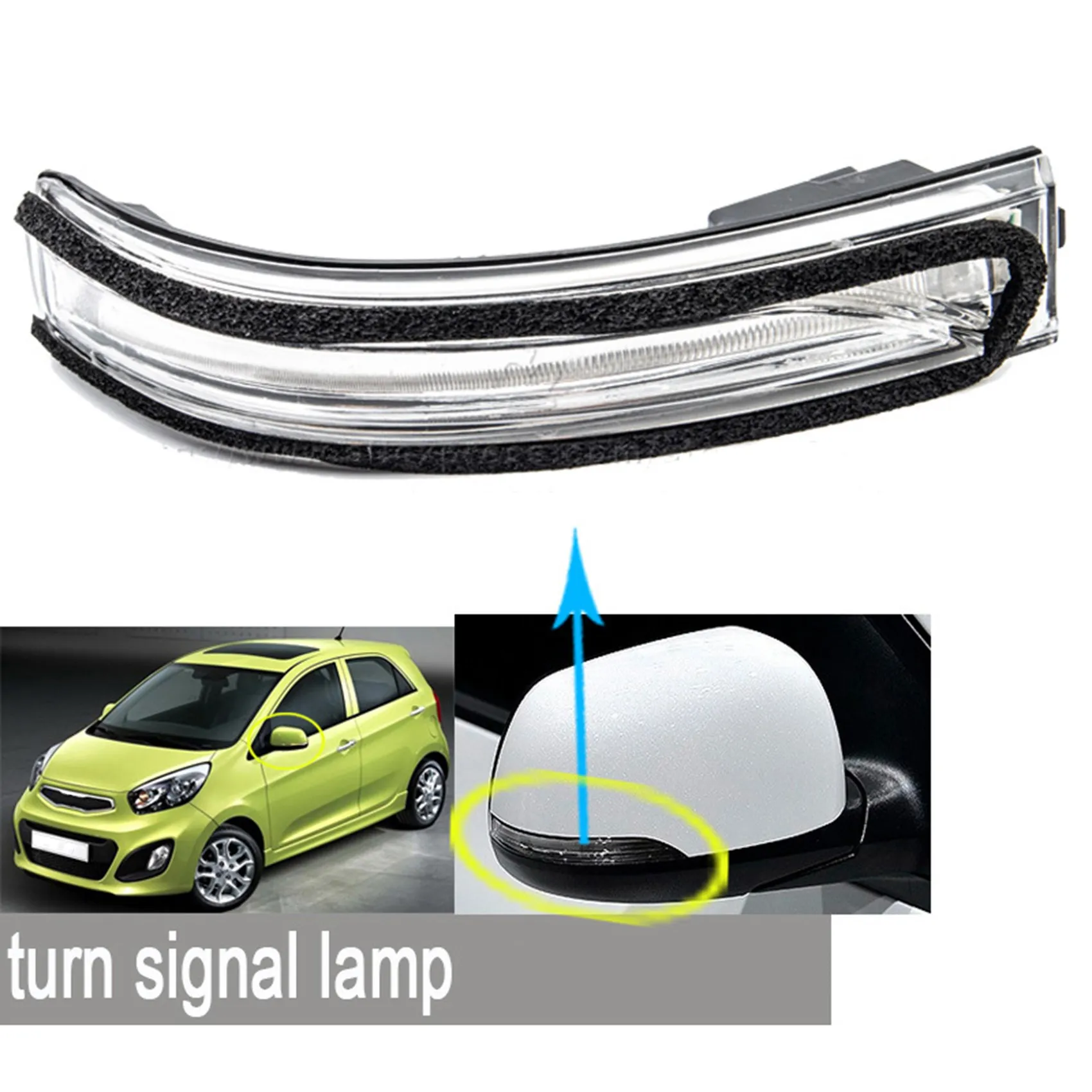 車の外部ミラー,リアミラー,エクステリア,2012-2016-8761407003用ミラーランプ