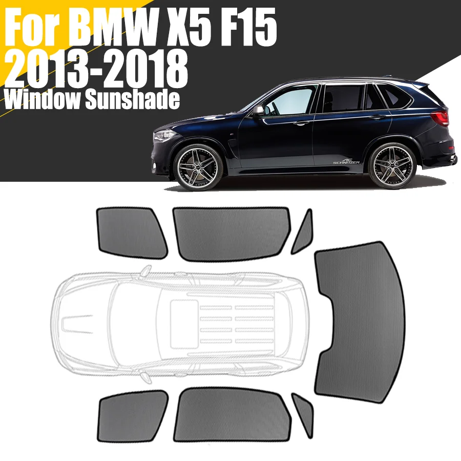 

Custom Magnetic Car Window Sunshade For BMW X5 F15 2013-2018 Curtain Mesh Front Windshield Frame Curtain