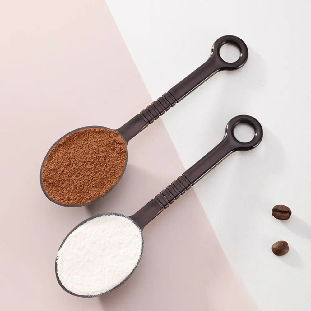 Kitchen Accessories 10g Measuring Spoon Coffee/Black Plastic Coffee Scoop Non-slip Long Handle Hangable Sugar Scoop Restaurant