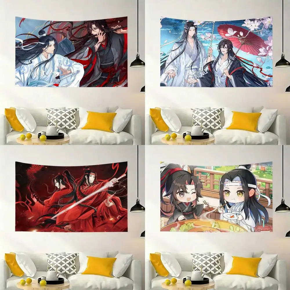 mo dao zu shi Flags Wall Hanging Background Art Banner for Bedroom Home Outdoor Decor