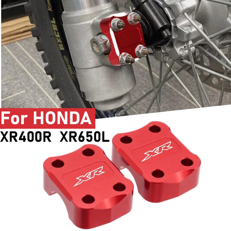 For HONDA XR400R 1996-2004 XR650L1993-2022 XR 400 R 650 L Motorcycle Bracket Front Fork Axle Holder Clamp Cover Accessories