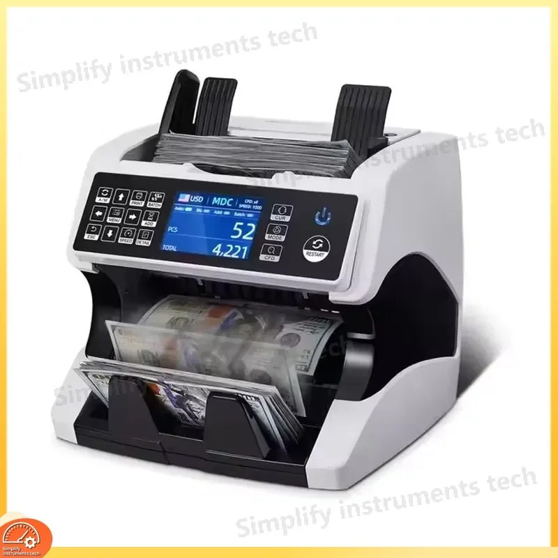 Dual CIS Top Loading Bill Counter Multi-Currency Money Counter Mixed Denomination Currency Counter Cash Counting