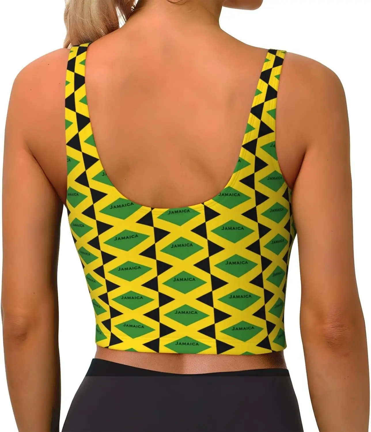 Women Sports Bras Yoga Crop Tank Tops U Back Fitness Exercise Workout Running Top Removable Pads Slimming Outfits