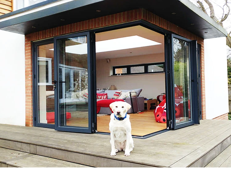 

Cheap Golden Supplier Manufacturer Low Price Glass Aluminum Folding Door