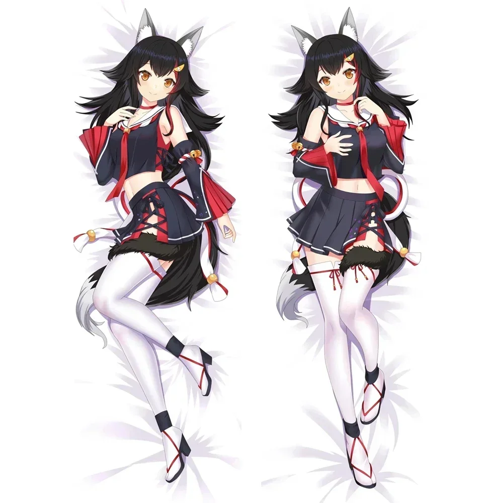 

Vtuber Hololive Ookami Mio Подушка «Dakimakura» Peachskin Otaku двухсторонний принт обнимающий корпус наволочка постельное белье Декор