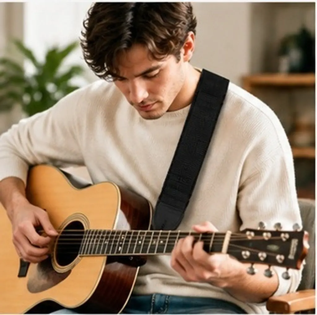 High Quality Nylon Guitar Strap for Acoustic Classical Electric Bass Guitars Universal Fit Professional Comfortable Shoulder