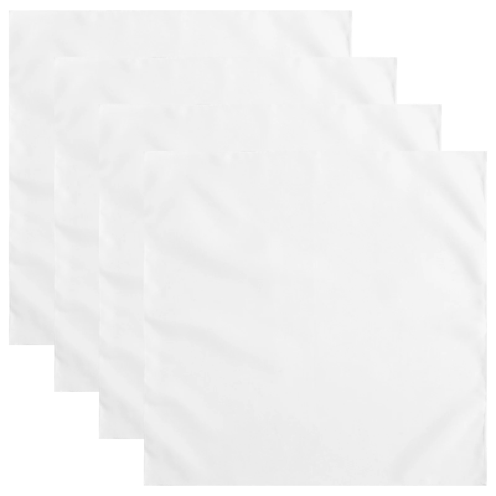

4 Pcs Cloth Napkin Dinner Napkins Birthday Decorations Party Polyester for Women