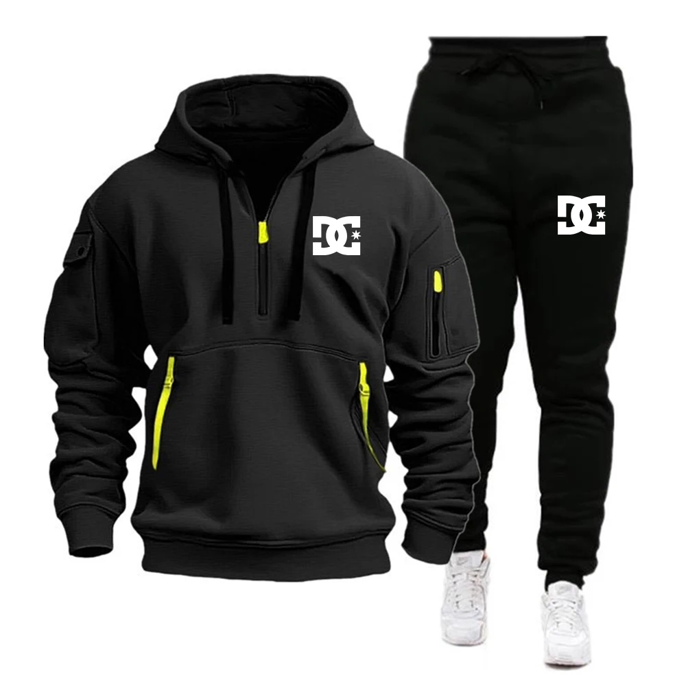 2024 Fashion Tracksuit For Men Hoodie Fitness Gym Clothing Men Running Set Sportswear Jogger Men\'S Tracksuit Winter Suit Sports