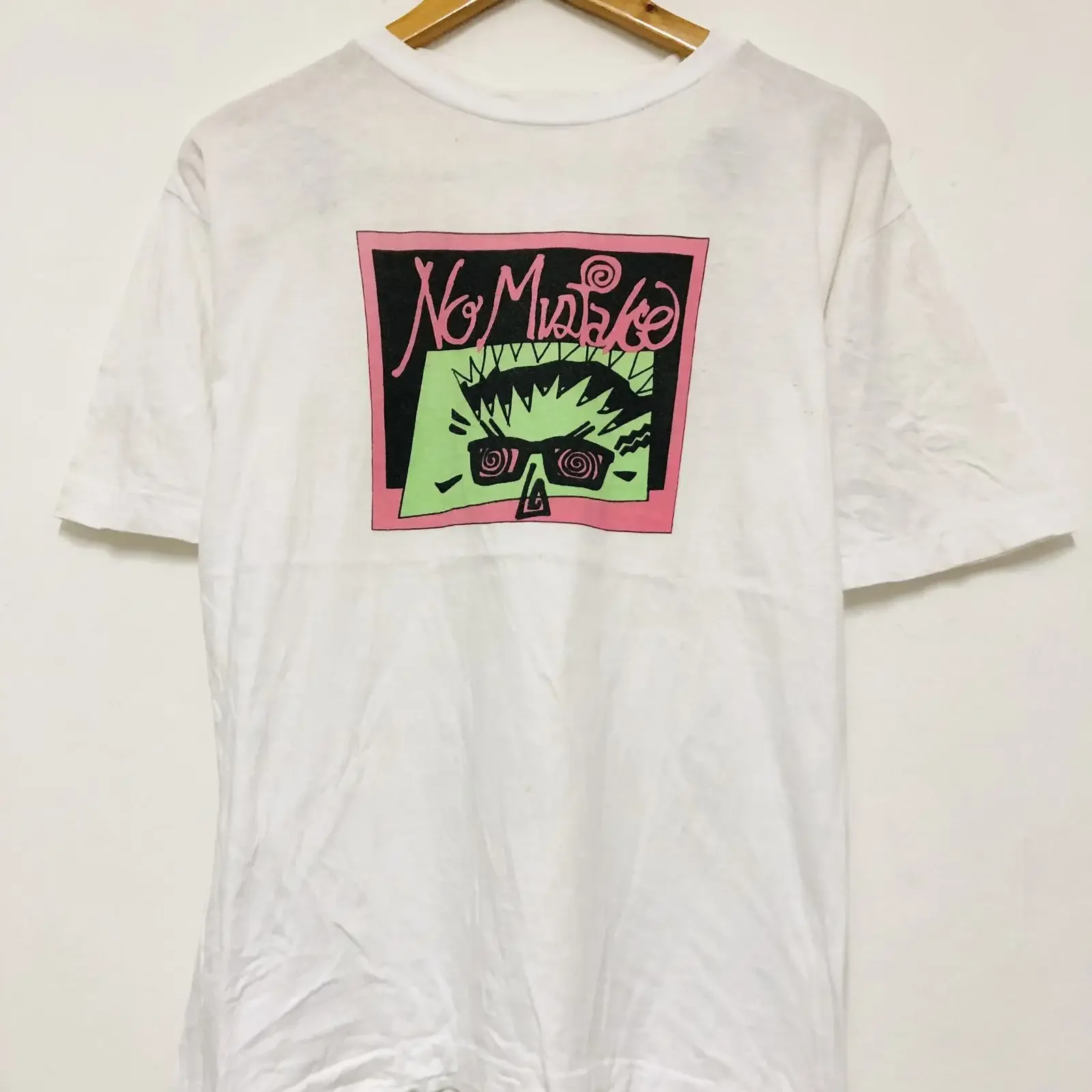 Vintage 80s No Mistake Surfing T Shirt Skate Surf Streetwear Summer Casual  vintage Washed fashion Top For Everyday Wear