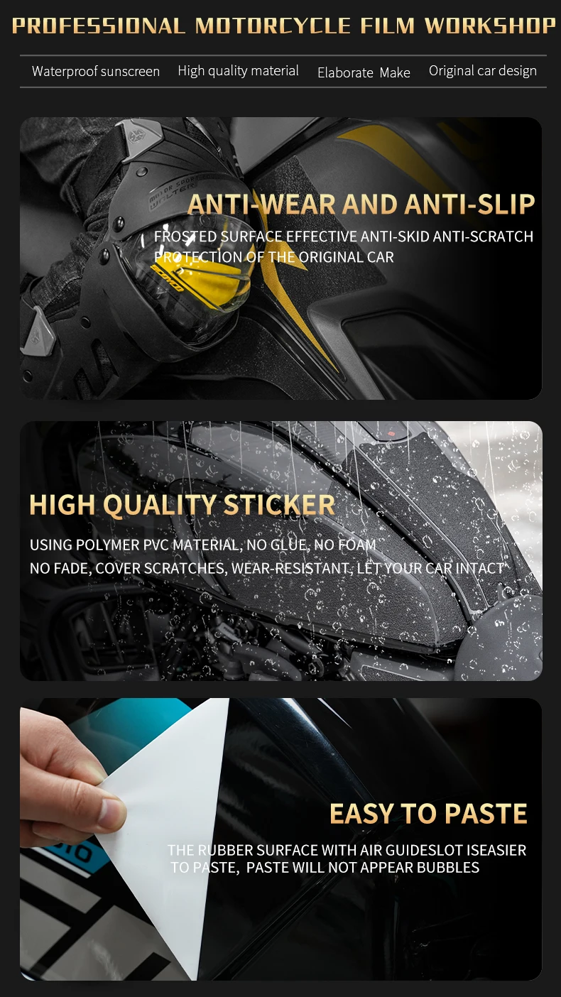 For BMW R NINET Bike Fuel Tank Protection Stickers Kits Of Motorcycle Gas Tank Abrasion Resistant Decoration Decals