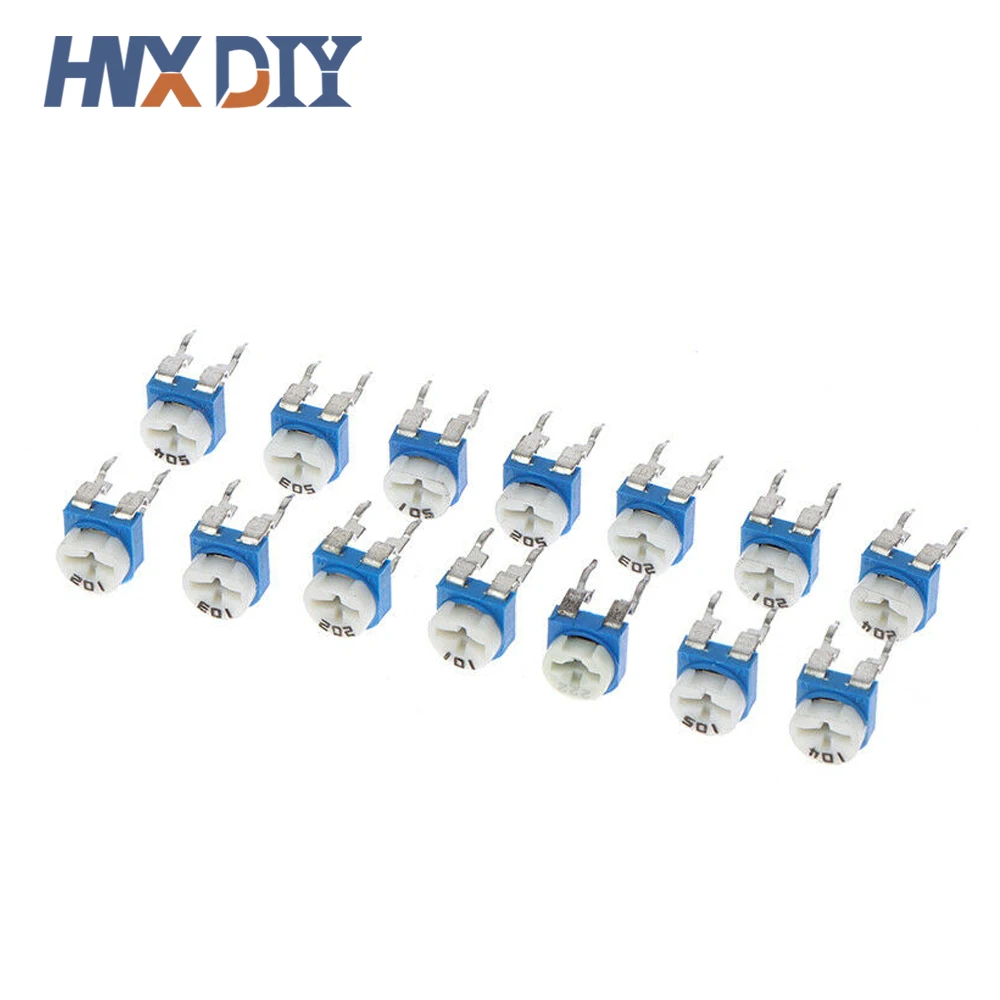 100PCS RM065 RM-065 Trimpot Trimmer Potentiometer Variable Resistor 100R 200R 500R 1K 2K 2.2K 3K 5K 10K 20K 50K 100K 500K 1M Ohm