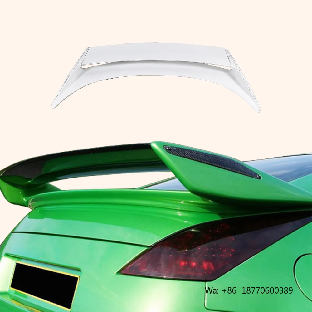

For Nissan Fairlady Z 350Z Z33 NIS2 Fiberglass Unpaint Rear Trunk Spoiler Wing