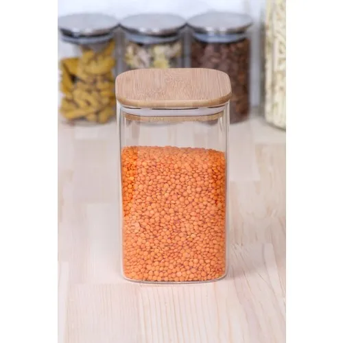 Arow Prisma Borosilicate Glass Jar 1400 ml