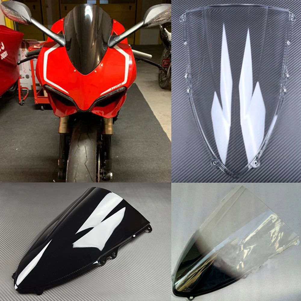 Windscreen for DUCATI Panigale 1199 899 2011 2012 2013 2014 2015 2016 2017 Windshield Screen Double Bubble Motorbike Accessories