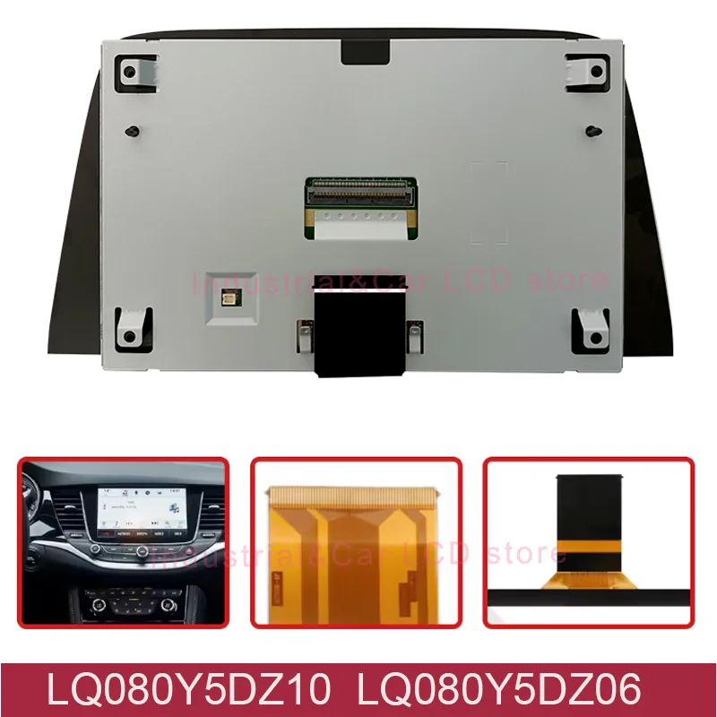 Original New 8 Inch LQ080Y5DZ10 LQ080Y5DZ06 LCD Display Touch Screen For OPELVauxhall Astra K OpelVauxhall Car GPS Navigaiton