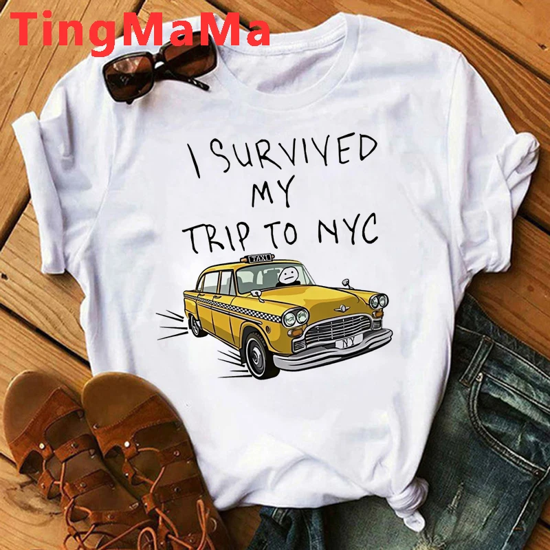 Tom Holland Same Style I Survived My Trip To NYC T Shirt Men The Physics Is Theoretical But The Fun Is Real Graphic Tees Male