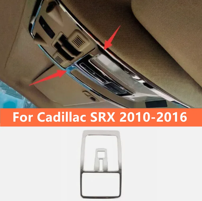 

Chrome Steel Inner Front Reading Light Lamp Frame Trim For Cadillac SRX 10-16