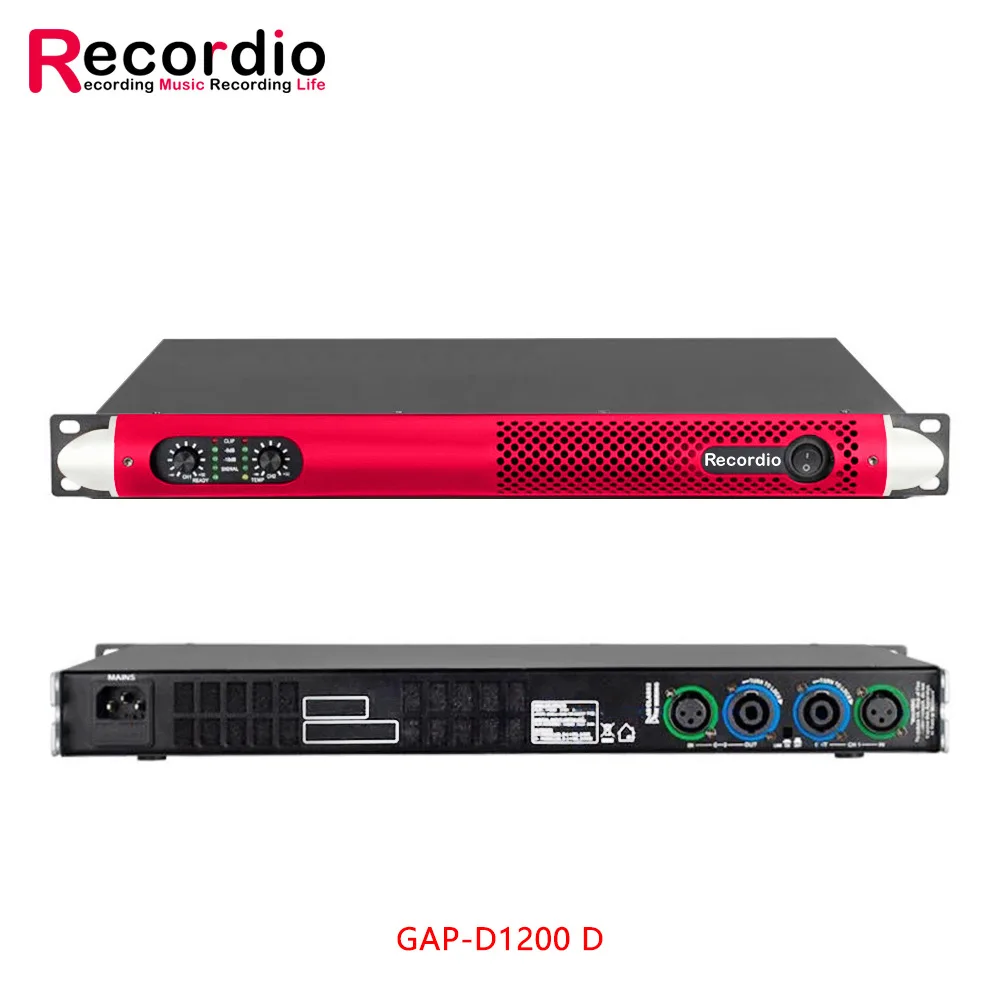 GAP-D1200 household digital power amplifier, two-channel 1U high-power amplifier, stage KTV amplifier