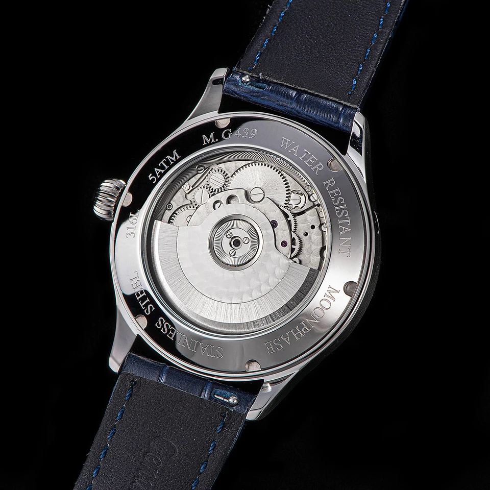 SUGESS ムーンフェイズ自動機械式腕時計 40mm ステンレス