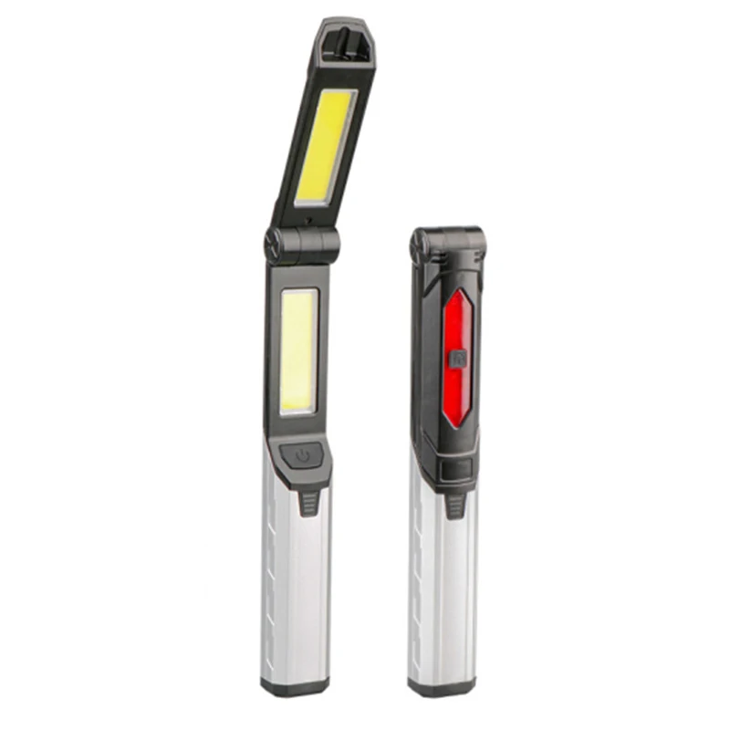 

Rechargeable COB Led Work Light 10W,180° Rotate Foldable Mechanic Inspection Lamp 3Modes & Magnetic 1500mA Camping Warning Torch