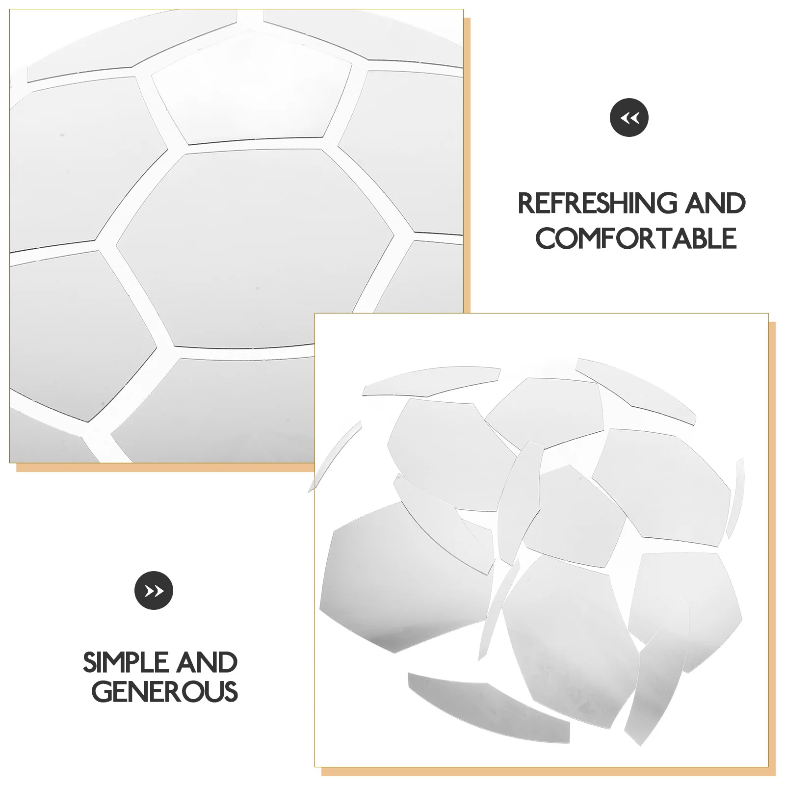 

Sports Mirror Wall Sticker Acrylic Mirror Surface Easy Remove Home Decoration Bathroom Wall Decal Mirrors Decals