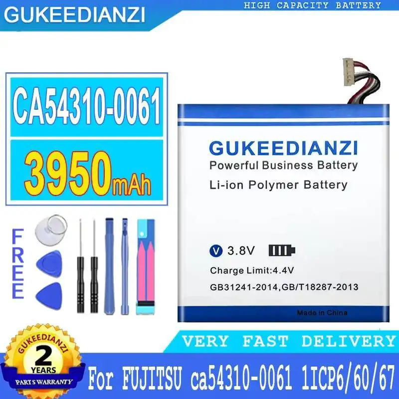 

Высокая производительность 3950 мАч для аккумулятора мобильного телефона Fujitsu Ca54310-0061 1ICP6 60 67