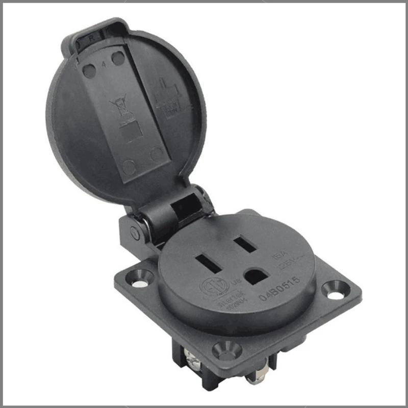 

Power surface mount socket, waterproof