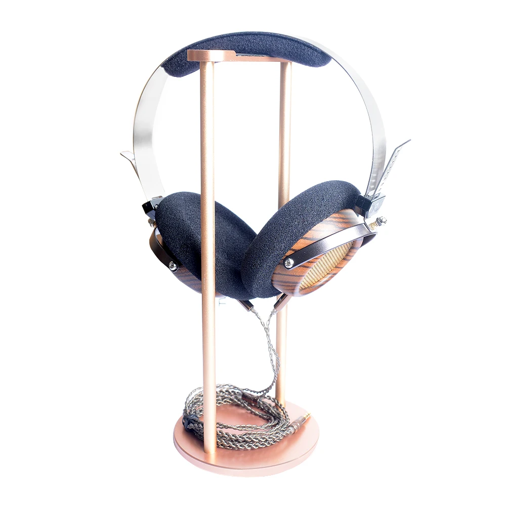 OKCSC M2 57MM Speaker Open Voice HIfi Olive Wooden Headphones With 5N OCC Plated Silver DIY 3.5mm Replacement Cable Vintage