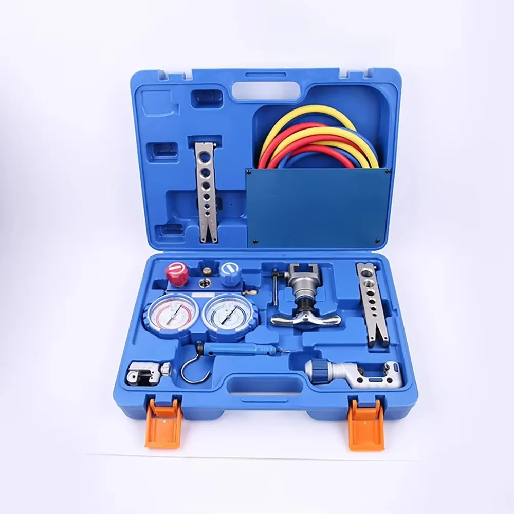 

VTB-5B Refrigeration Integrated Torch Kit Refrigeration Kit Expander Kit with R410 Refrigerant Pressure Gauge