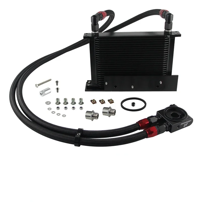 

AN10 25 Row Oil Cooler Kit W/Filter Thermostat Fits for Fairlady 350Z Z33 03-08 3.5L/370Z Z34 09-17 3.7L V6 Engine