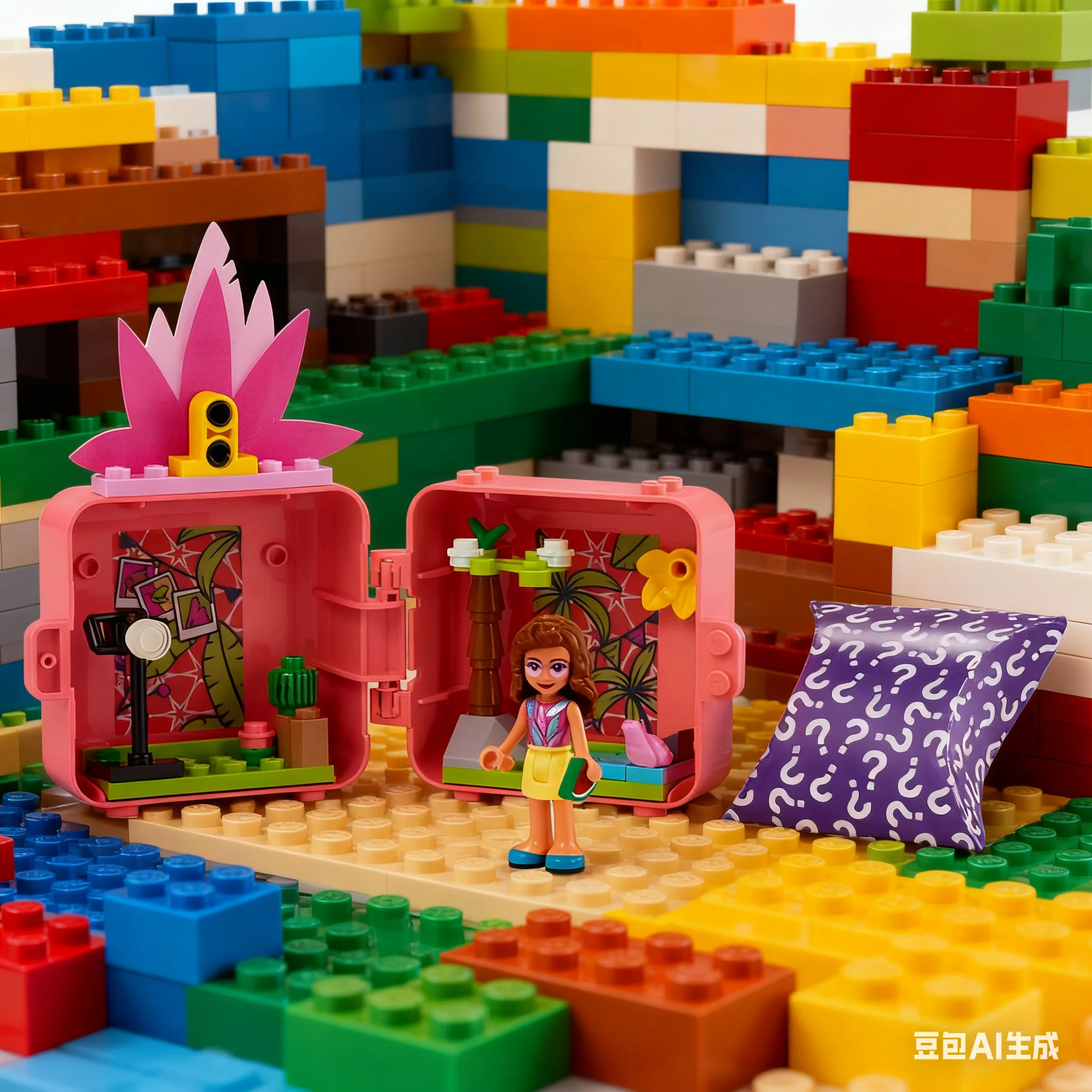 LEGO Blocos de Construção Bon Amigos Série 41662 Olivia's Flamingo Fun Game Box Blocos de Emenda Brinquedo para Presente das Crianças
