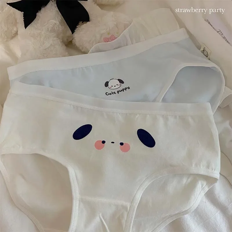 Miniso Sanrio Kawaii Unterwäsche Cinna moroll Pochacco Druck Dreieck Hosen weiche bequeme dünne Frauen Slips Freundin Geschenke