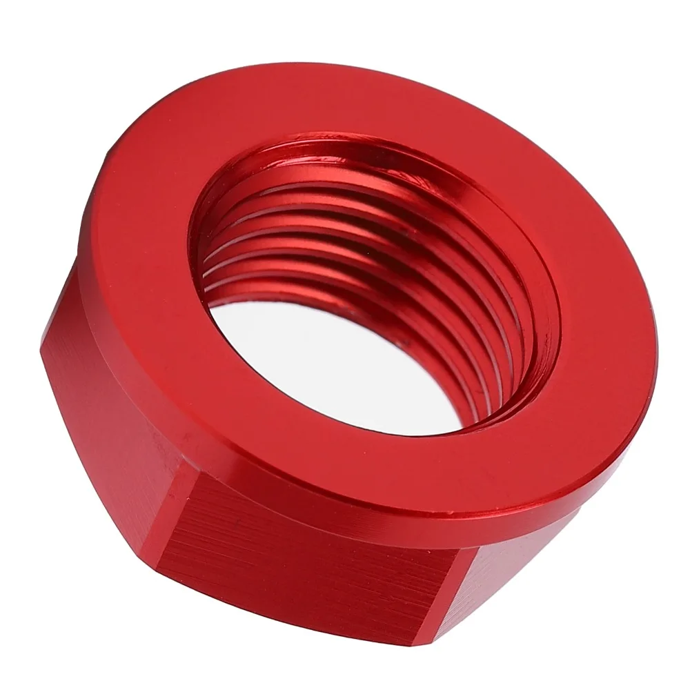 Replacement M16x1.5 Front Wheel Axle Nut Red Front Wheel Wheel Hub Nut Thread Size Axle Screw Nut Off-Road Bike