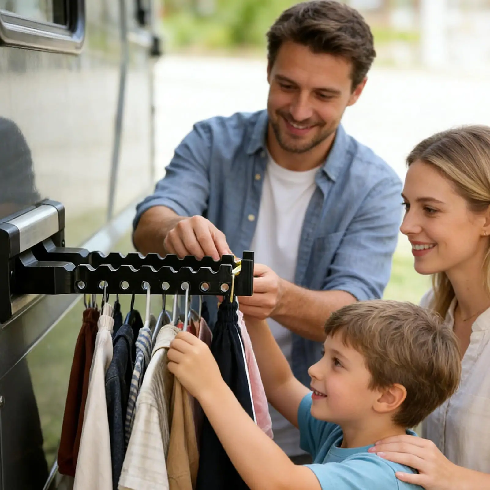 

Portable Clothes Drying Rack 2 Pieces Quick Installation Hanger Clothes Drying Rack for Vehicles Family Automotive Indoor